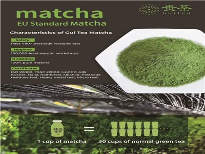 Funkcie a vlastnosti organického práškového prášku matcha